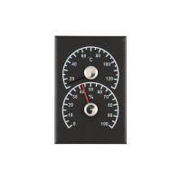 Термогігрометр Rento сосна, чорний