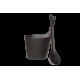 Комплект запарник + шайка + чорниця Rento біокомпозит, чорний