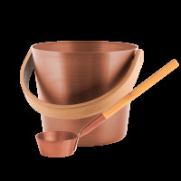 Комплект відро 5Л + черпак Rento, мідний