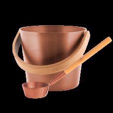 Комплект відро 5Л + черпак Rento, мідний