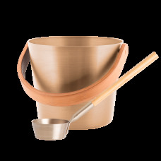 Комплект ведро 5 Л + черпак Rento, шампань