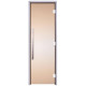 Скляні двері для хамама GREUS Exclusive 70/210 бронза 3 петлі