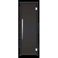 Скляні двері для хамаму GREUS Black Edition 70/190 Dark grey