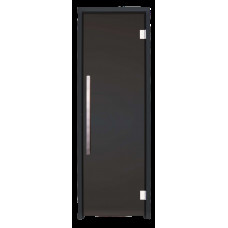 Скляні двері для хамаму GREUS Black Edition 70/190 Dark grey