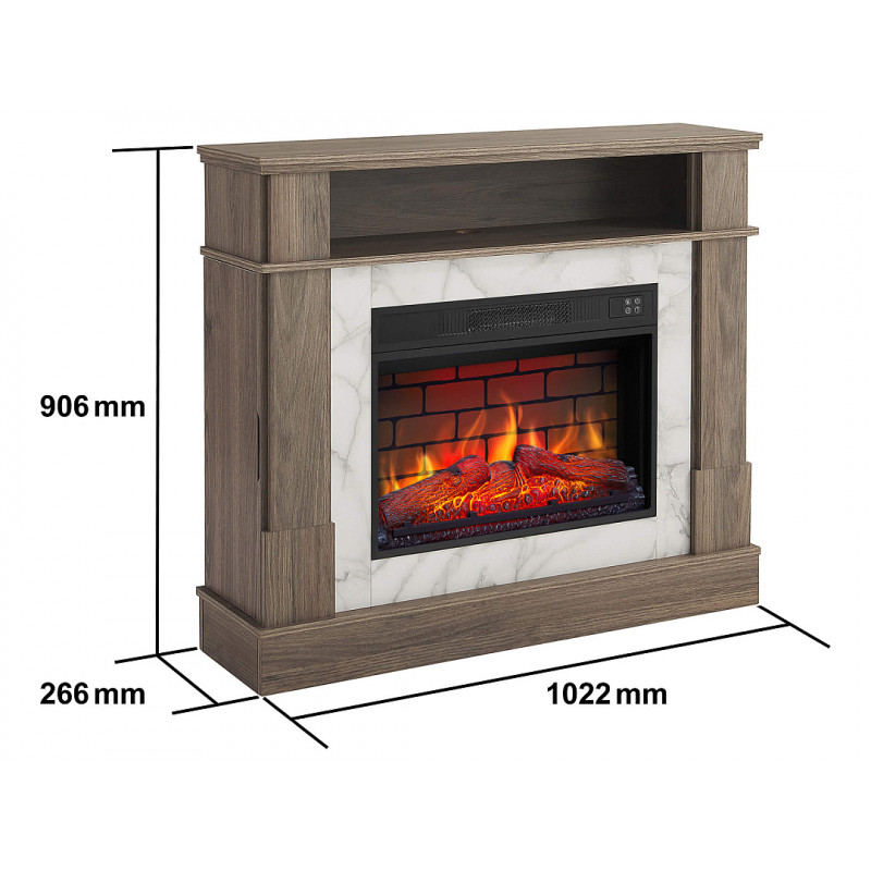 Електрокамін ArtiFlame For Living AF23BS дуб сірий