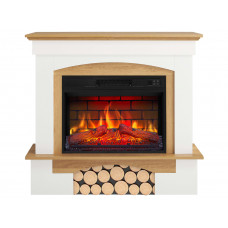 Електрокамін ArtiFlame Woodley AF23BS білий / дуб натуральний