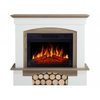 Електрокамін ArtiFlame Woodley AF23S білий / дуб сірий