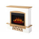 Електрокамін ArtiFlame Woodley AF23S білий / дуб натуральний
