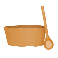 Комплект запарник + черпак Rento біокомпозит, коричневий