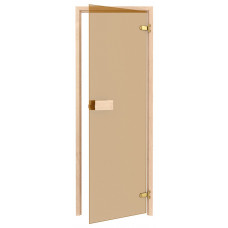 Скляні двері для лазні та сауни Classic бронза 70/200 (уцінка)