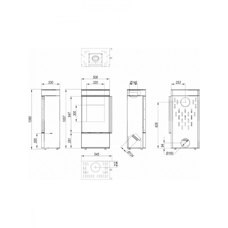 Стальная печь Defro Home CUBE MINI