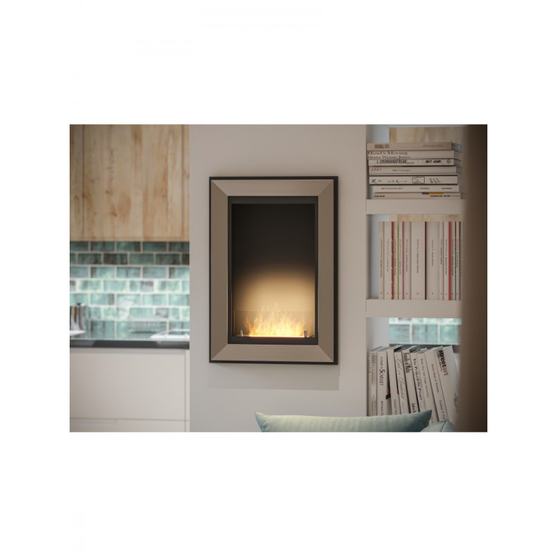 Біокамін Simple Fire FRAME 550 Inox зі склом