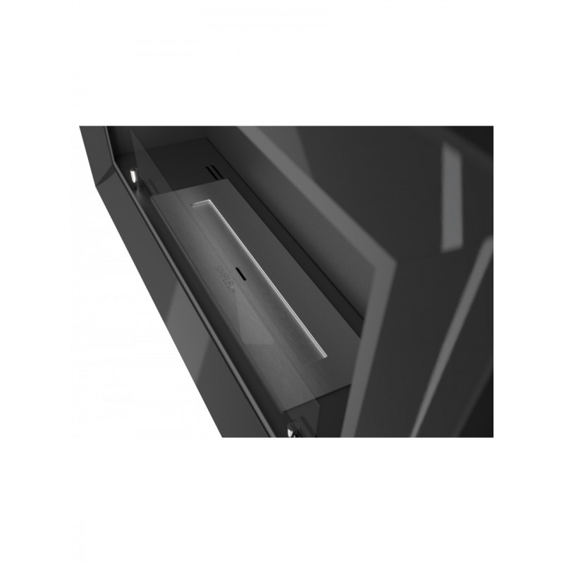 Біокамін Simple Fire FRAME 900 Inox зі склом