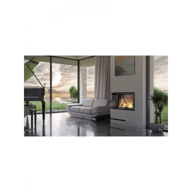 Камінна топка Defro Home INTRA SM BL SLIM (чорний шамот)