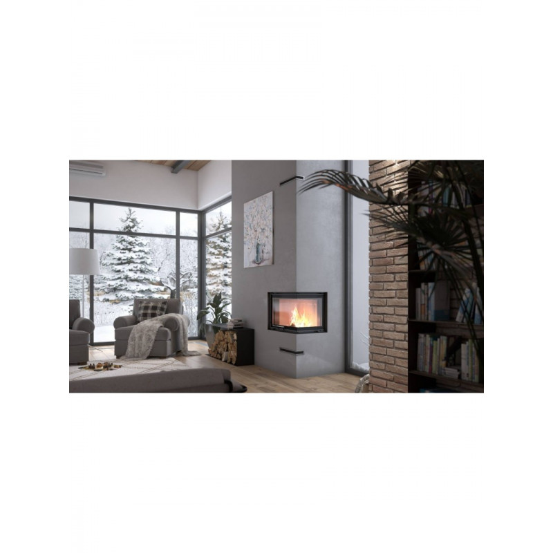 Камінна топка Defro Home INTRA SM BP G (чорний шамот)