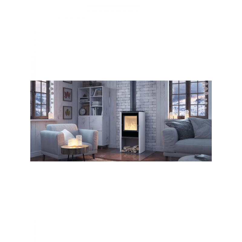 Сталева піч Hitze LUPO S White