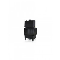 Камінна топка з водяним контуром Defro Home RIVA SM BP SHORT (чорний шамот)