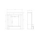 Камінокомплект Aflamo SIMPLE Бетон + LED 60 3D