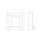 Камінокомплект Aflamo SIMPLE Горіх + LED 60
