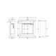 Камінокомплект AFLAMO SUND Дуб + 3D 60x60