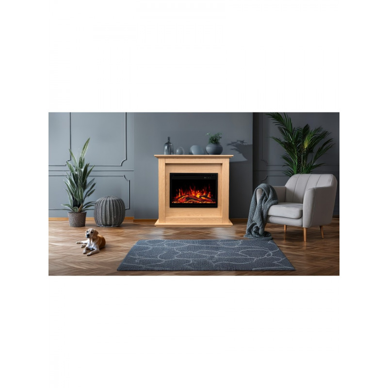 Камінокомплект AFLAMO SUND Дуб + 3D 60x60