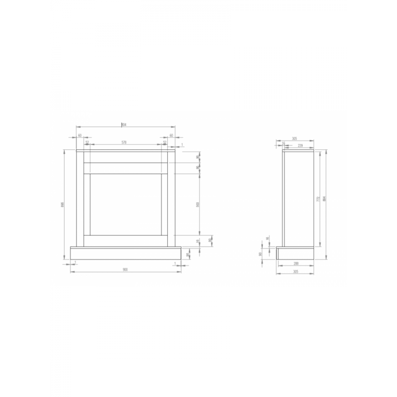 Камінокомплект Aflamo VIGO Темний дуб + LED 60 3D