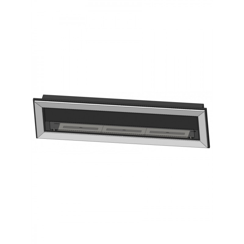 Біокамін Simple Fire FRAME 1800 Inox зі склом