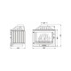 Камінна топка Uniflam 700 SELENIC ECO з шибером