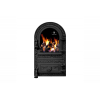 Дверцята чавунні для печі/барбекю Iron Fire Linda 310х530 мм з вогнетривким склом Robax