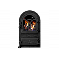 Дверцята чавунні для печі/барбекю Iron Fire Fagure 305х520 мм з вогнетривким склом Robax