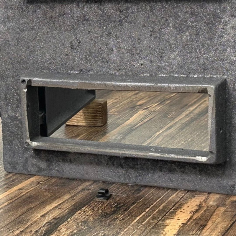 Дверцята чавунні для печі/барбекю Iron Fire Palm 305х520 мм з вогнетривким склом Robax