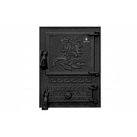 Дверцята чавунні для печі/барбекю Iron Fire Versace WG 370х485 мм