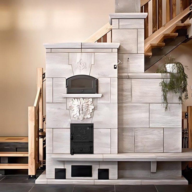 Дверцята чавунні для печі/барбекю Iron Fire Versace WG 370х485 мм