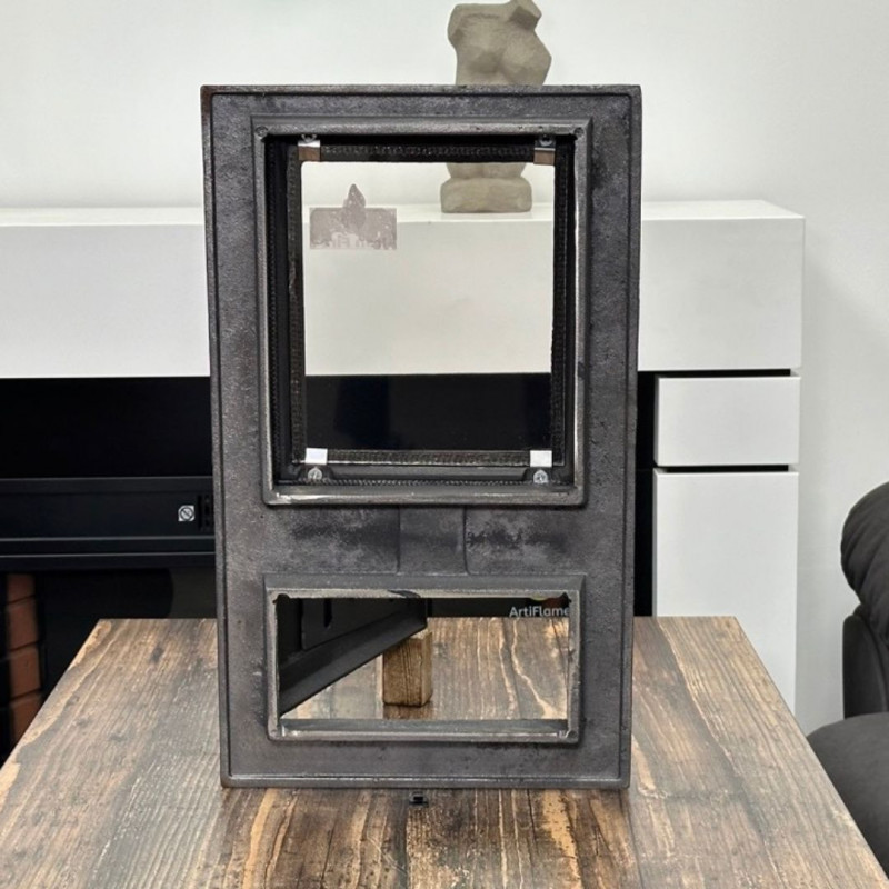 Дверцята чавунні для печі/барбекю Iron Fire Aventa 295x500 мм з вогнетривким склом Robax