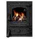 Дверцята чавунні для печі/барбекю Iron Fire Bastion 370х490 мм з вогнетривким склом Robax