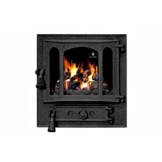 Дверцята чавунні для печі/барбекю Iron Fire Amber 465х485 мм з вогнетривким склом Robax