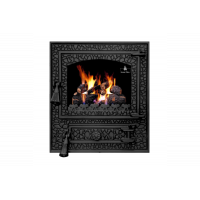 Дверцята чавунні для печі/барбекю Iron Fire Bastion XL 460х500 мм з вогнетривким склом Robax