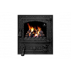 Дверцята чавунні для печі/барбекю Iron Fire Bastion XL 460х500 мм з вогнетривким склом Robax