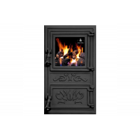 Дверцята чавунні для печі/барбекю Iron Fire Fiona 305х510 мм з вогнетривким склом Robax