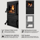Дверцята чавунні для печі/барбекю Iron Fire Fiona 305х510 мм з вогнетривким склом Robax