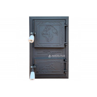 Дверцята для печі без скла "Ben" 300х470 мм