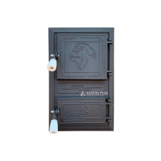 Дверцята для печі без скла "Ben" 300х470 мм