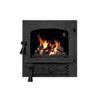 Дверцята чавунні для печі/барбекю Iron Fire Amber Lux 465×485 мм з вогнетривким склом Robax