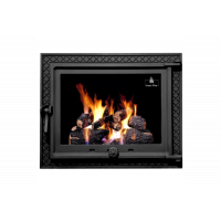 Дверцята чавунні для каміна/барбекю Iron Fire Megan 590х485 мм з вогнетривким склом Robax