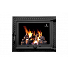 Дверцята чавунні для каміна/барбекю Iron Fire Megan 590х485 мм з вогнетривким склом Robax