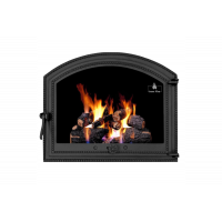 Дверцята чавунні для каміна/барбекю Iron Fire Sandra 575х475 мм з вогнетривким склом Robax