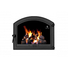 Дверцята чавунні для каміна/барбекю Iron Fire Sandra 575х475 мм з вогнетривким склом Robax