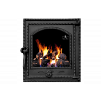 Дверцята чавунні для каміна/барбекю Iron Fire Style 35 350х390 мм з вогнетривким склом Robax