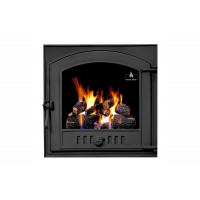 Дверцята чавунні для каміна/барбекю Iron Fire Style 50 485х485 мм з вогнетривким склом Robax