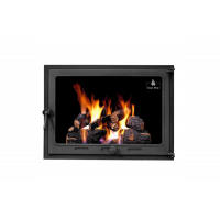 Дверцята чавунні для каміна/барбекю Iron Fire Style 75 730х540 мм з вогнетривким склом Robax